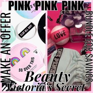 PINK •VICTORIAS SECRET •MIST•ROLLERS•MASKS•LOTION